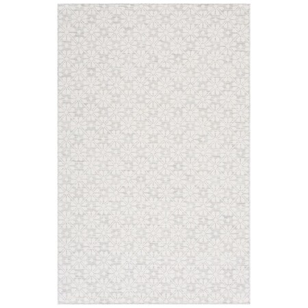 Safavieh 8 x 10 ft. MSR400 Contemporary Power Loomed Rectangle Rug Grey & Ivory MSR4491F-8